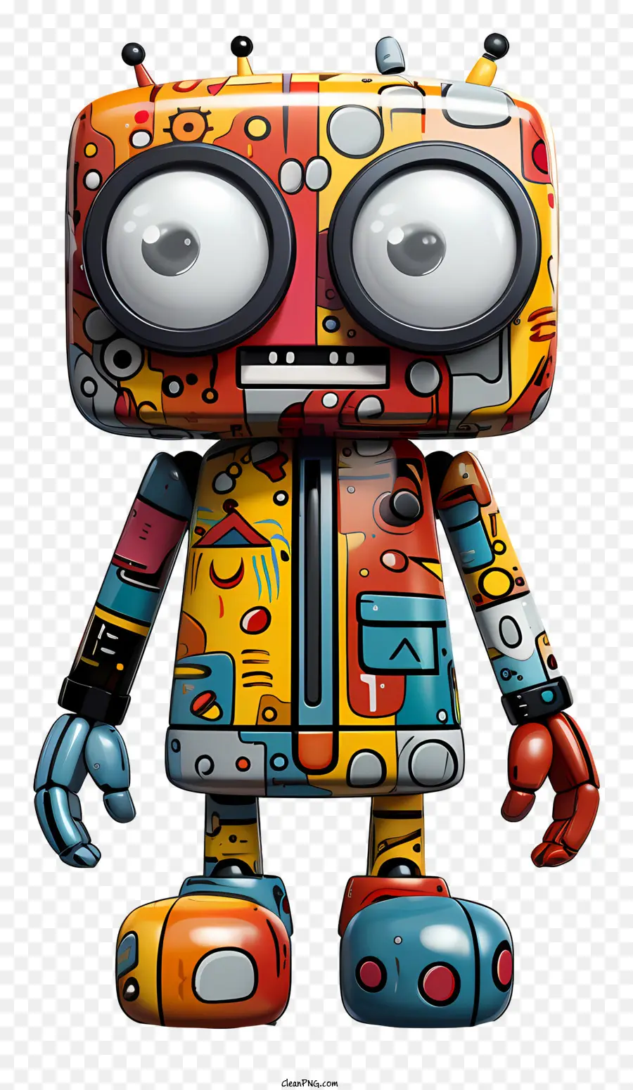 Mainan Kartun，Robot Berwarna Warni PNG