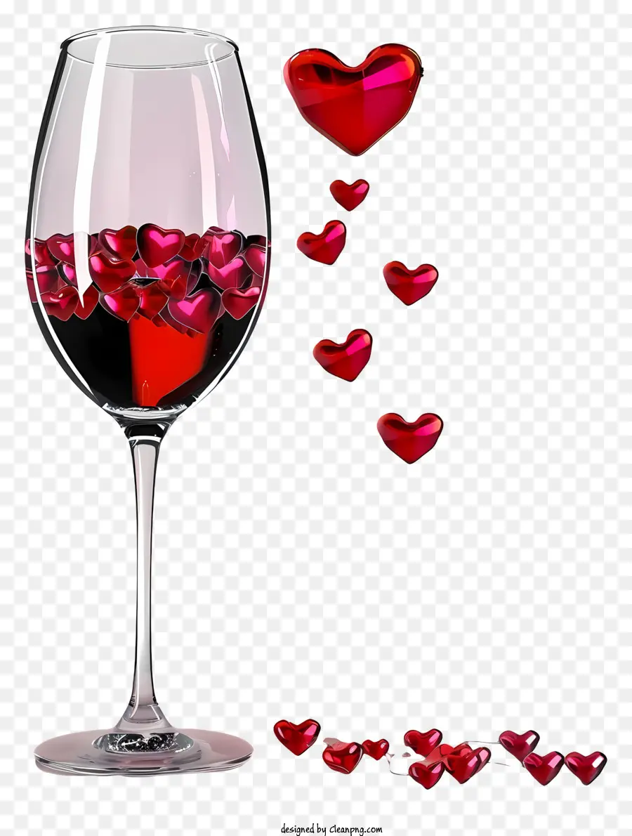 Gelas Anggur Valentine Yang Realistis，Gelas Anggur PNG
