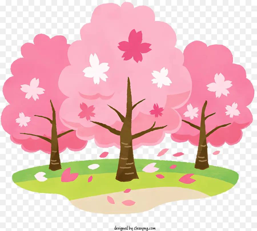 Bunga，Pink Pohon PNG