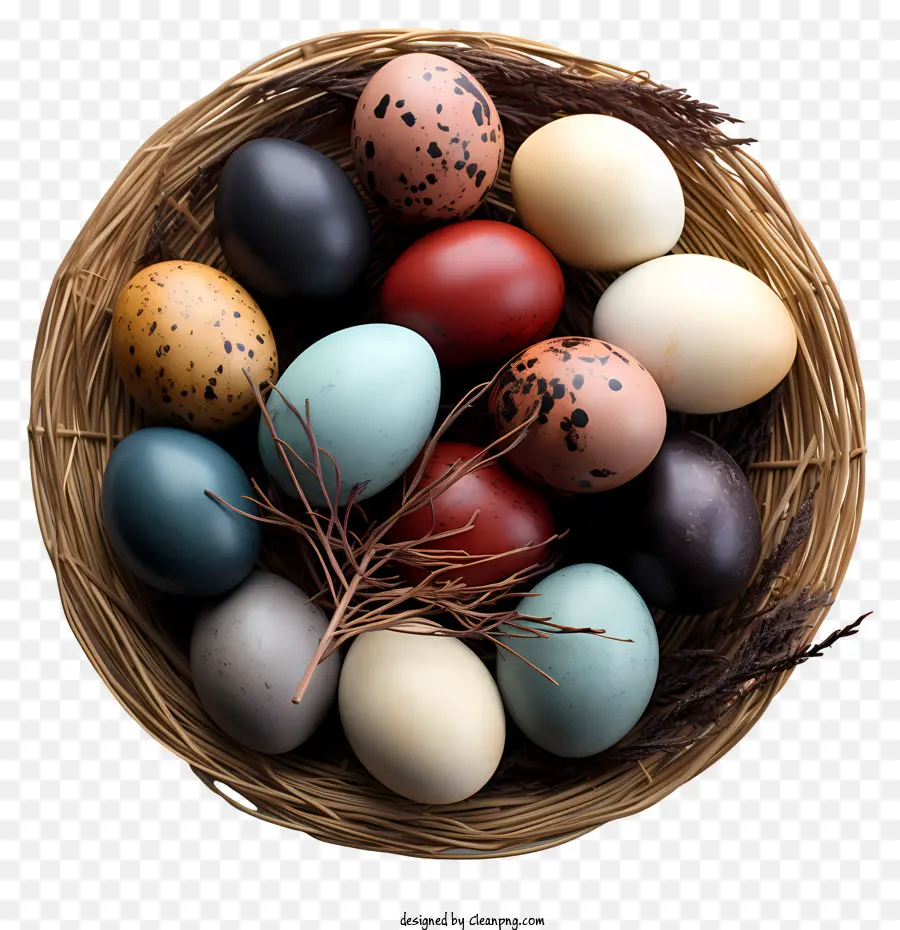 Telur Paskah Dalam Keranjang，Telur Paskah PNG