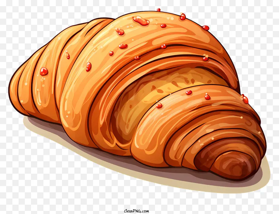 Croissant Perancis Gaya Doodle，Croissant PNG