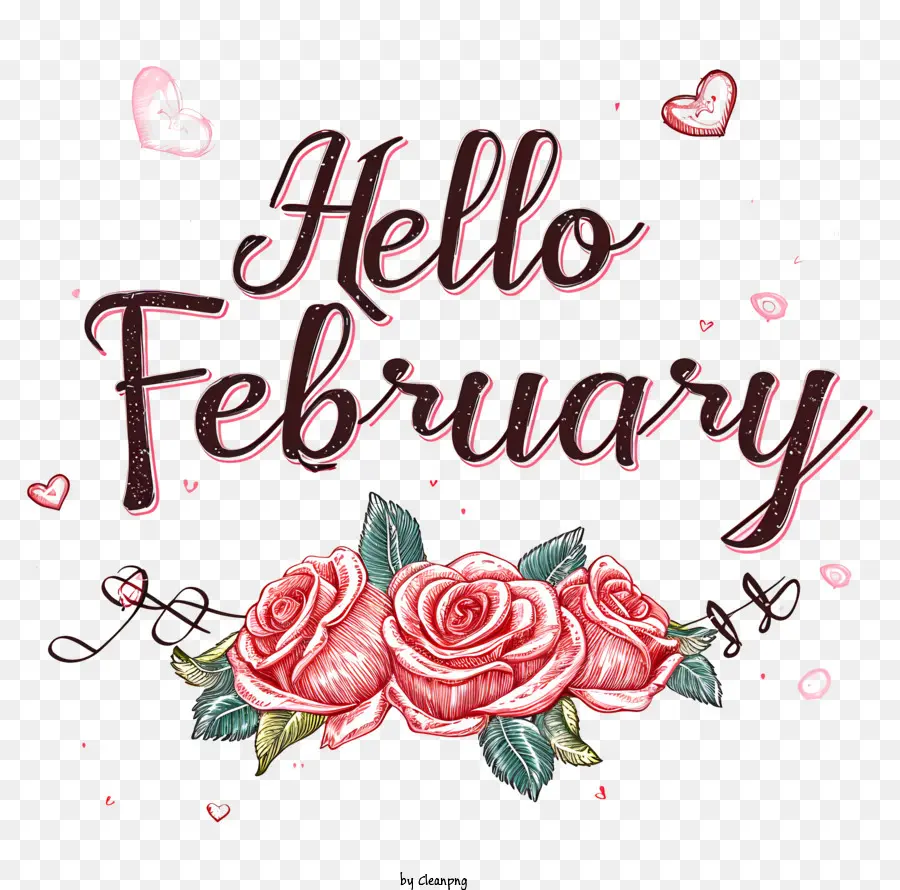 Halo Februari，Tanda Tulisan Tangan PNG