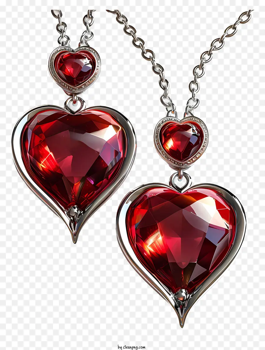 Perhiasan Hari Kasih Sayang，Kalung Berbentuk Hati PNG