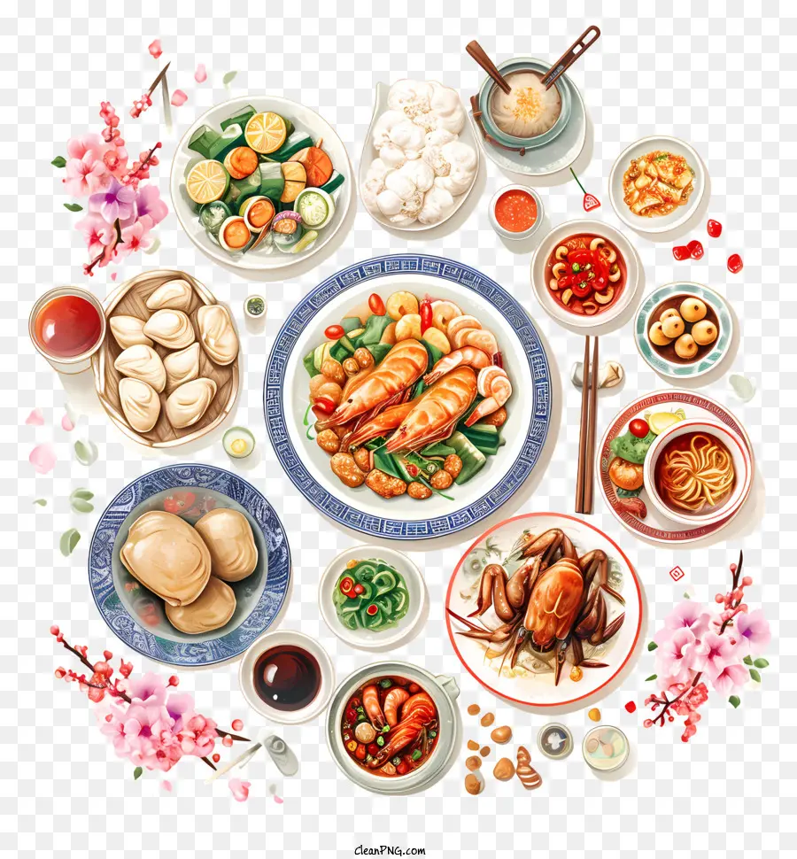 Menu Tahun Baru Cina，Penyebaran Makanan Cina PNG