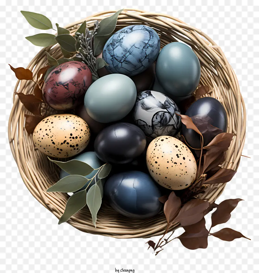 Telur Paskah Dalam Keranjang，Telur Paskah PNG