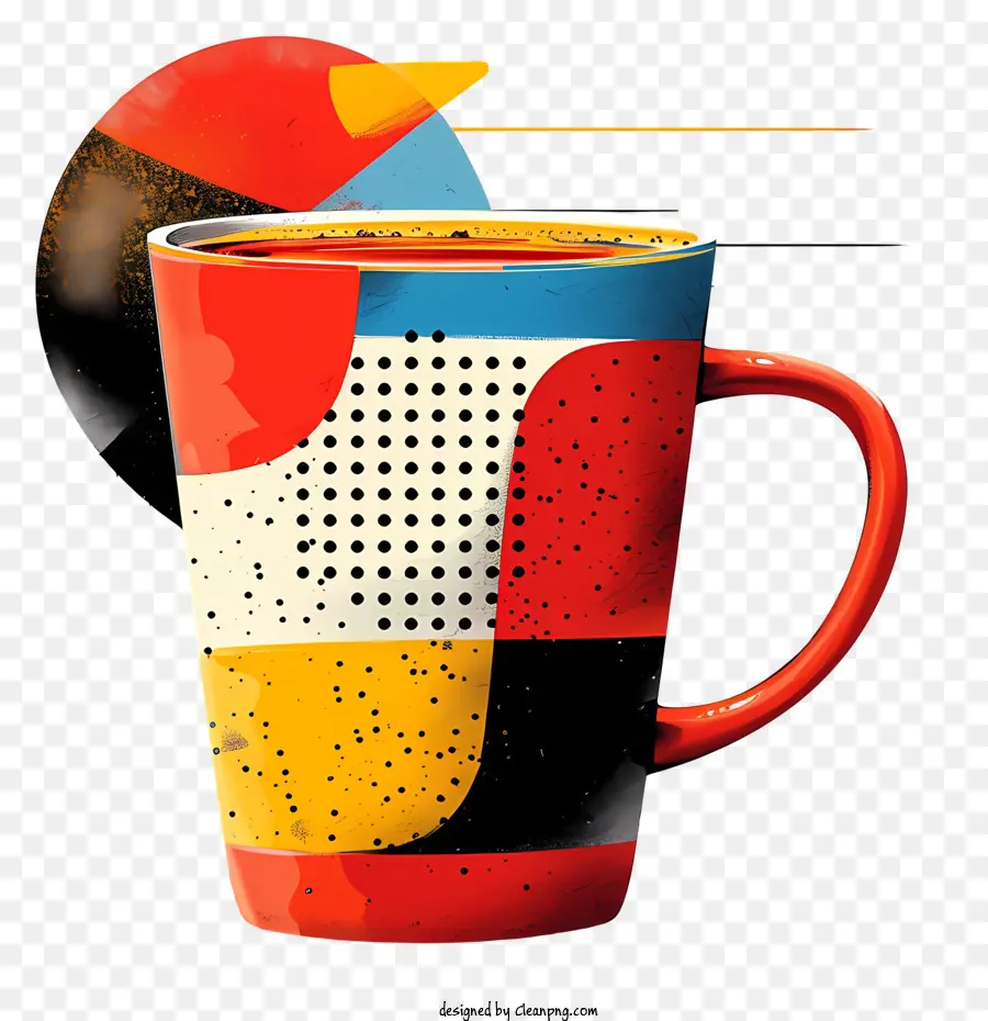 Cangkir Kopi，Mug Berwarna Warni PNG