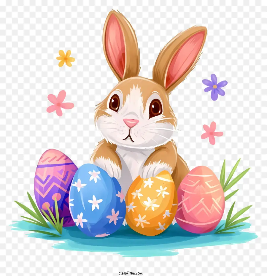 Easter Bunny Illustrate，Paskah Kelinci PNG