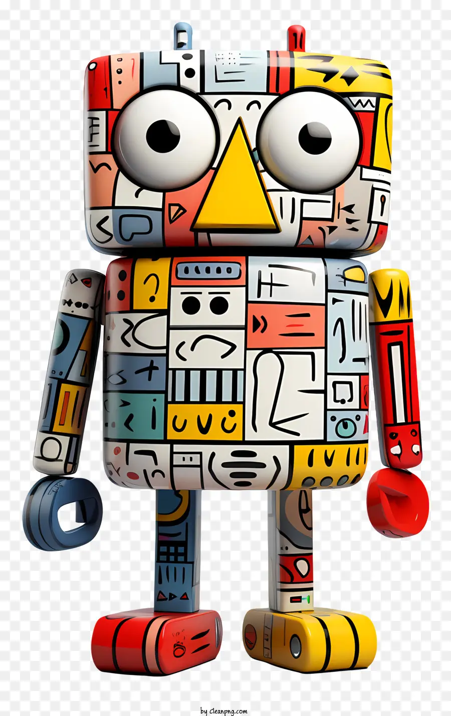 Kartun Toy，Robot Berwarna Warni PNG