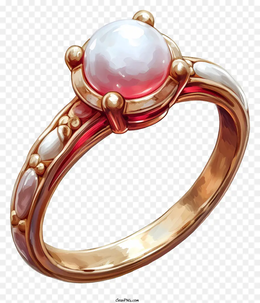 Cincin Mutiara，Cincin Mutiara Putih PNG