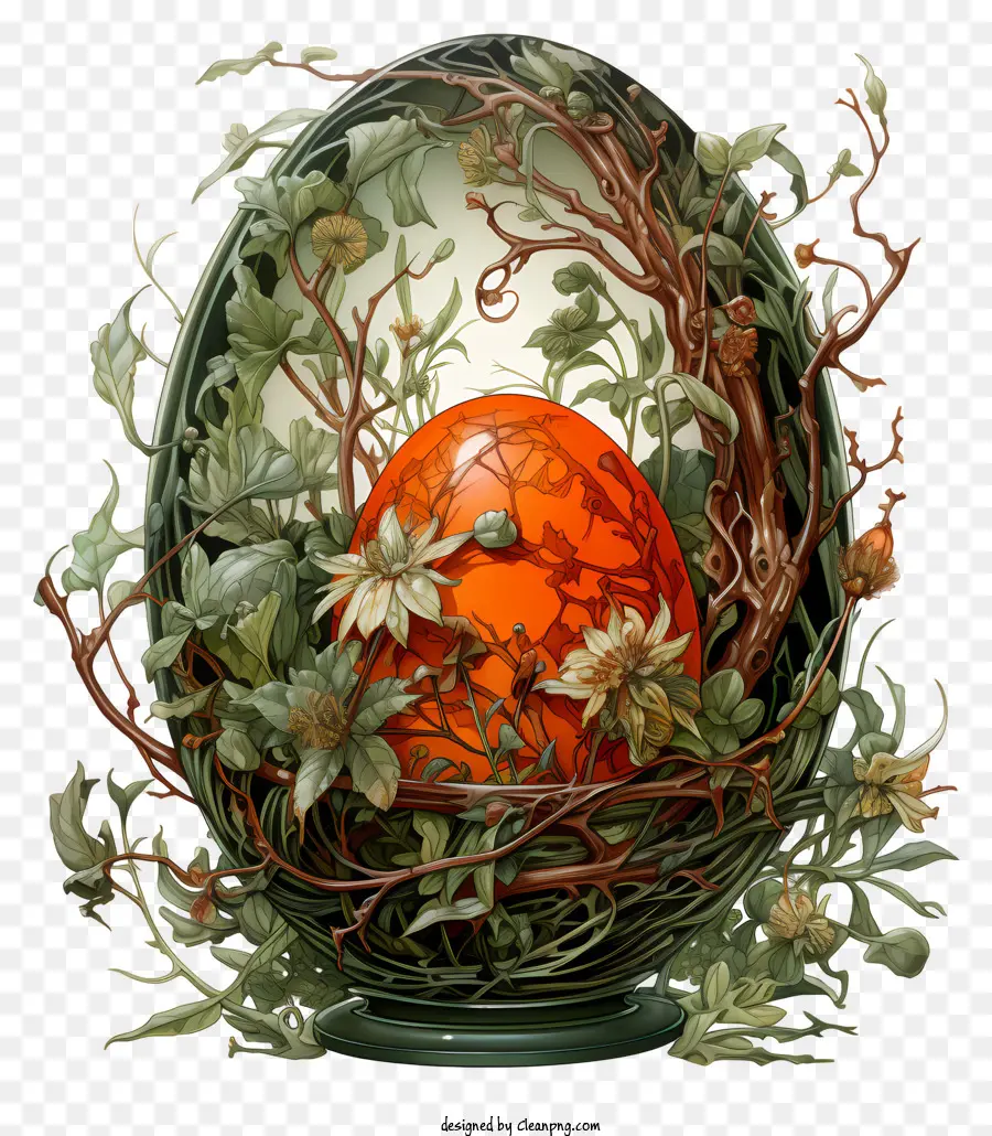 Telur Paskah，Telur Dengan Pola PNG