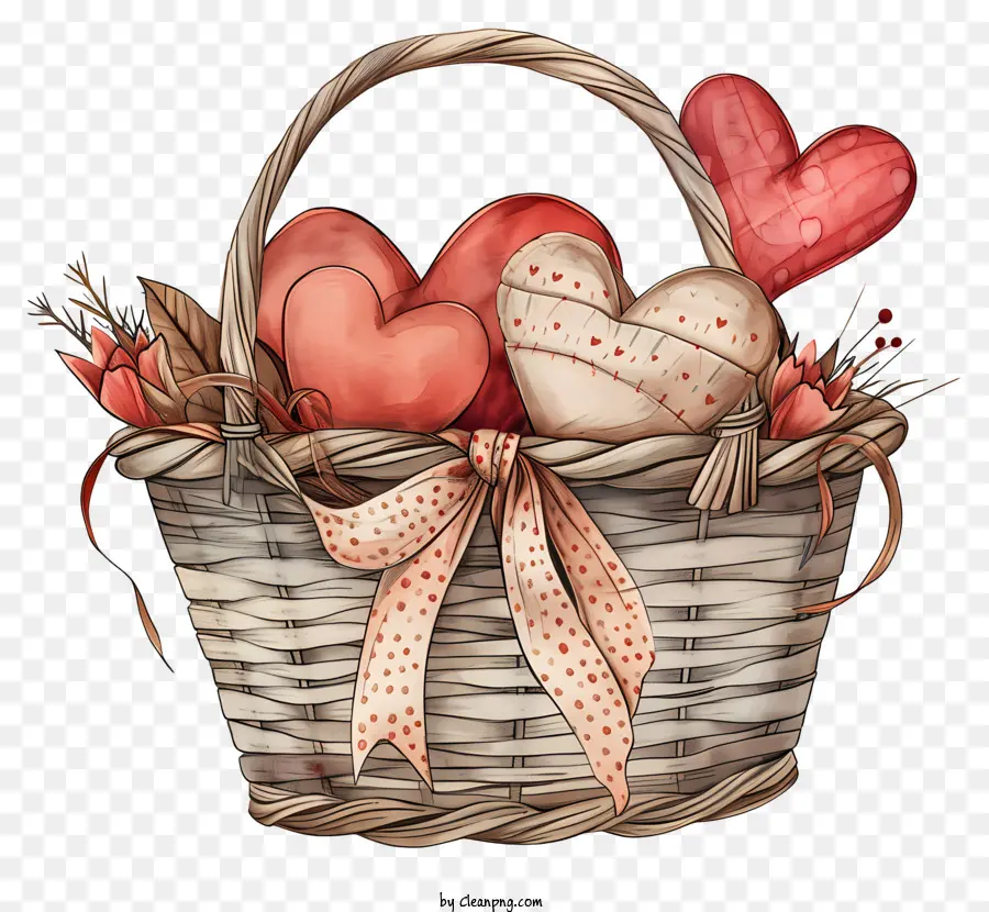 Keranjang Hadiah Hari Kasih Sayang，Hadiah Valentine PNG