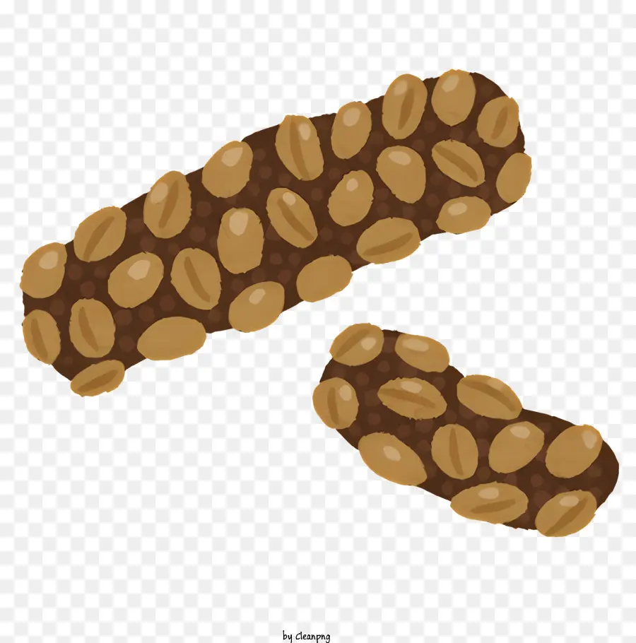 Coklat Kacang，Kacang Persegi Panjang PNG