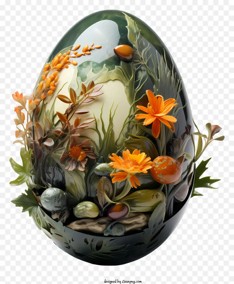 Telur Paskah，Telur Bertema Hutan PNG