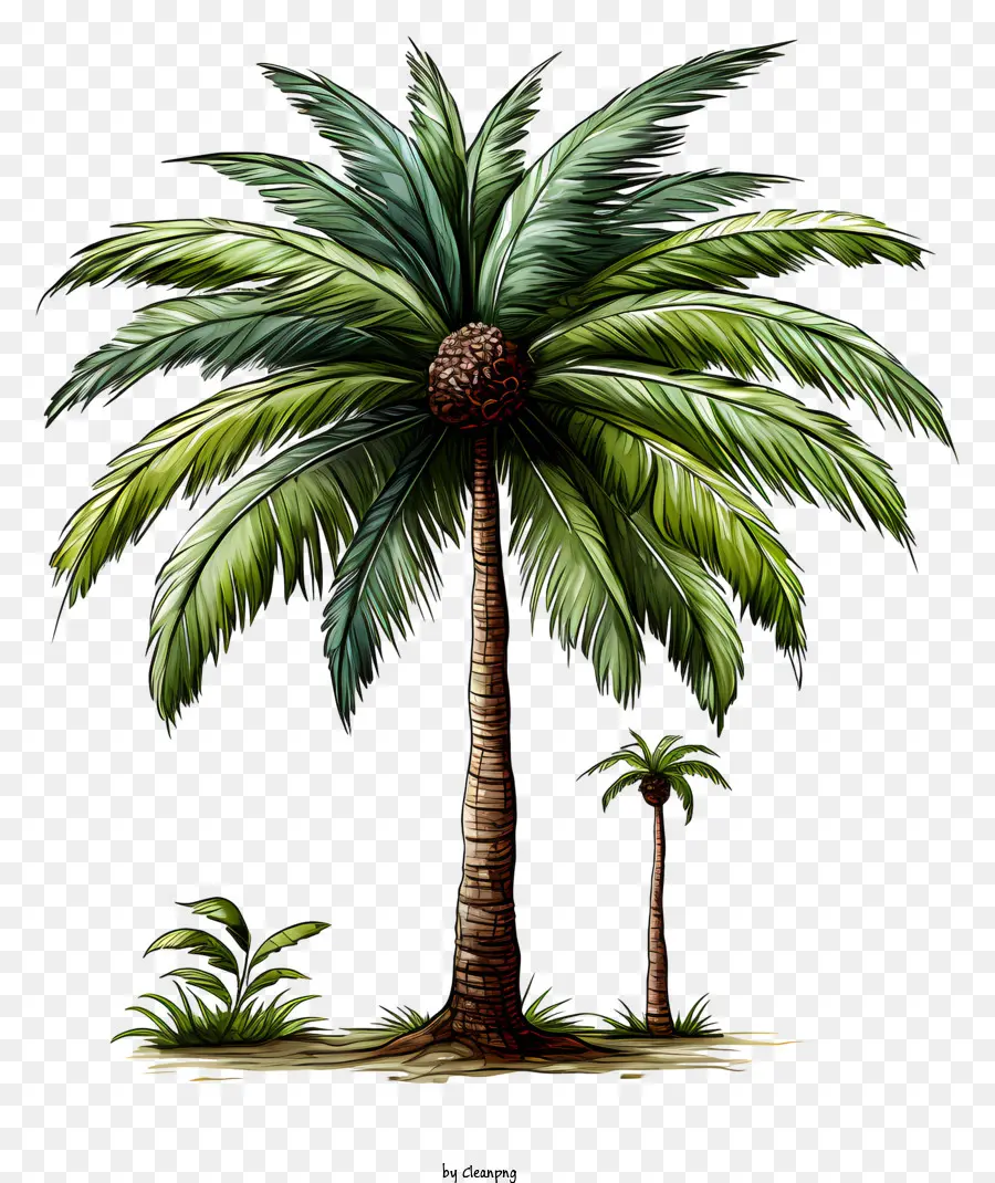 Pohon Kelapa，Lukisan Pohon Palem PNG