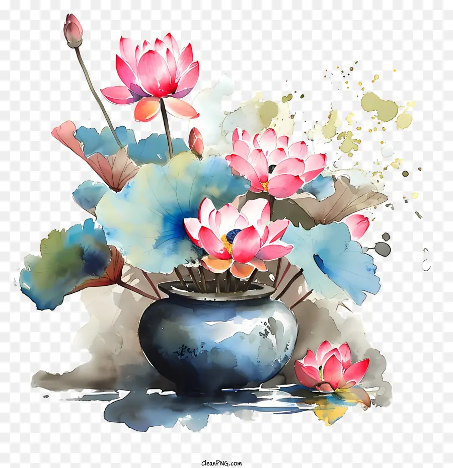 Susunan Bunga Zen，Lukisan PNG