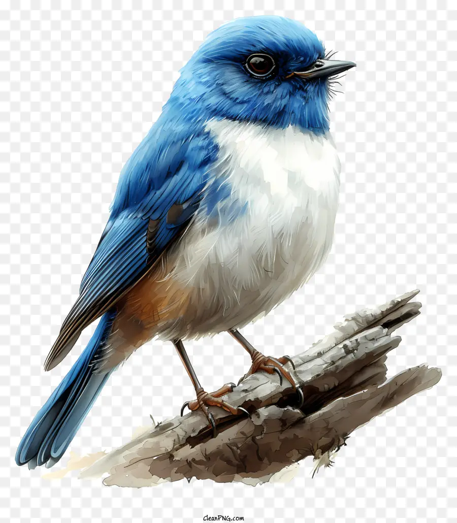 Burung，Burung Biru Dan Putih PNG
