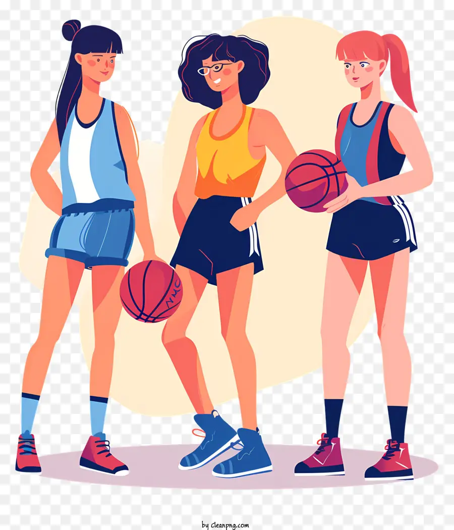 Anak Perempuan Dan Wanita Dalam Olahraga，Pemain Bola Basket Wanita PNG
