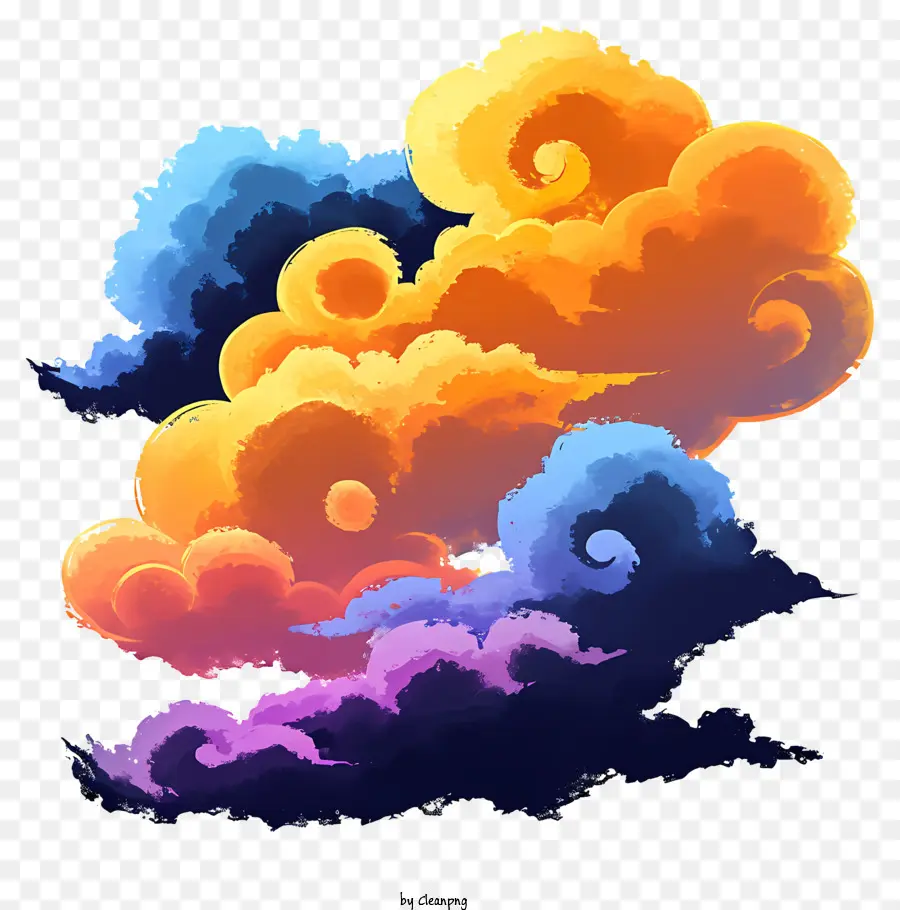 Cat Air Cloud，Awan PNG
