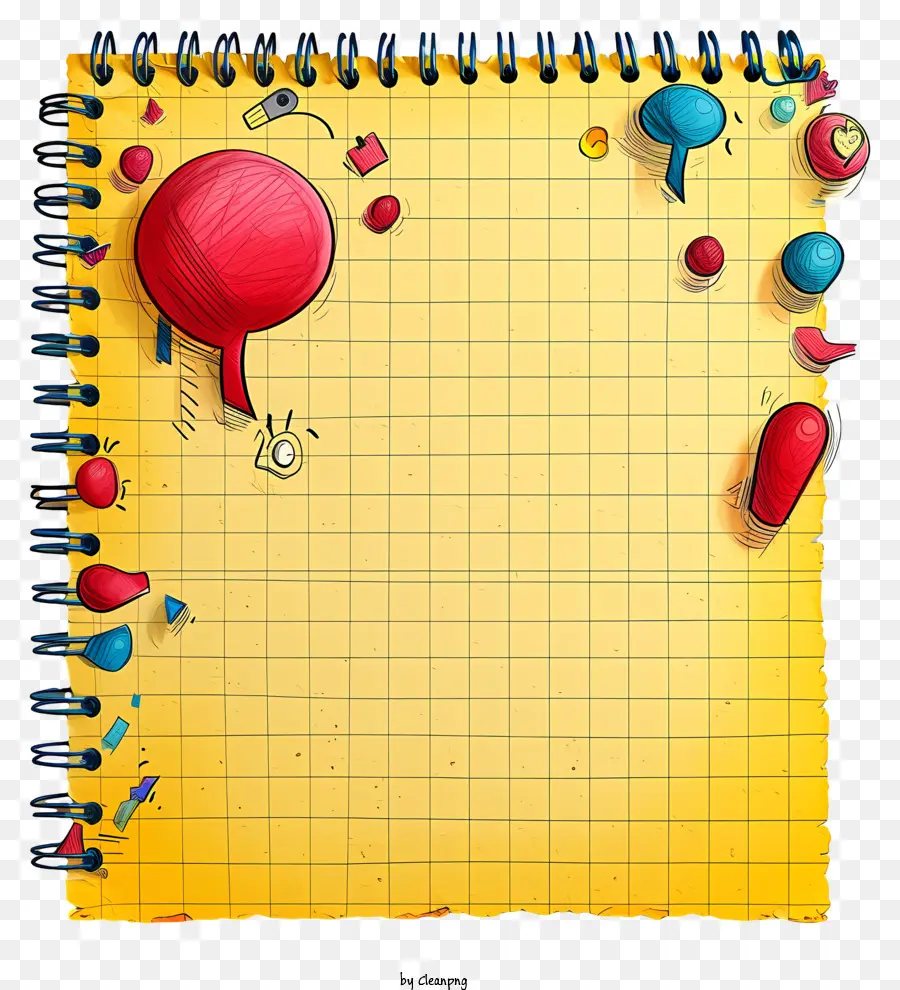 Notepaper Gaya Doodle，Notepad PNG