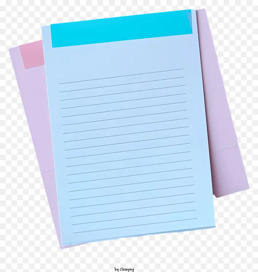 Pastel Notepaper，Notepads Bertumpuk PNG