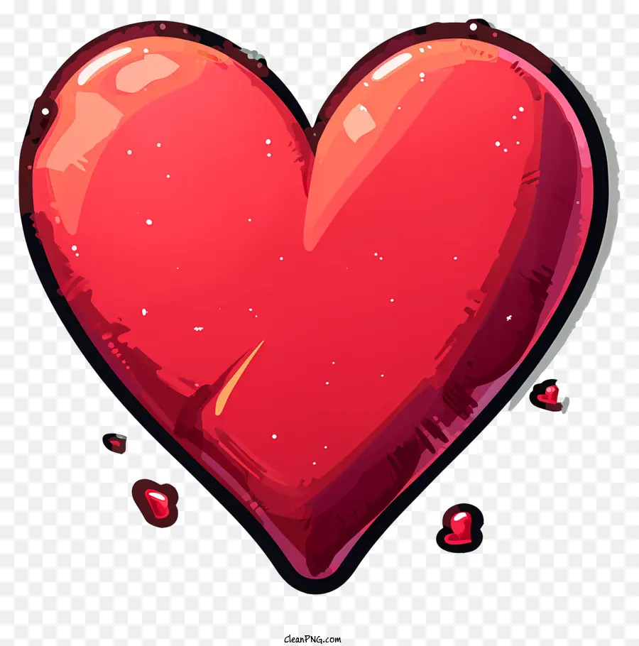 Emoji Hati Datar，Heartshaped Balon PNG