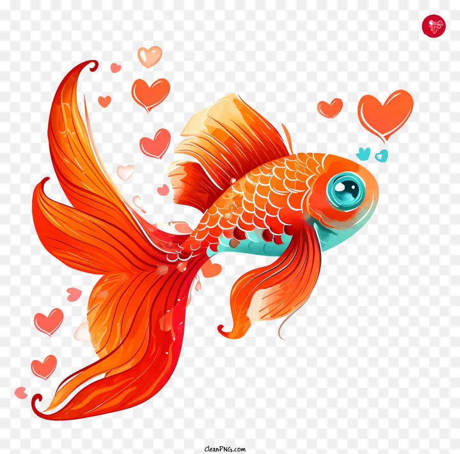 Ikon Ikan Valentine，Ikan Mas PNG