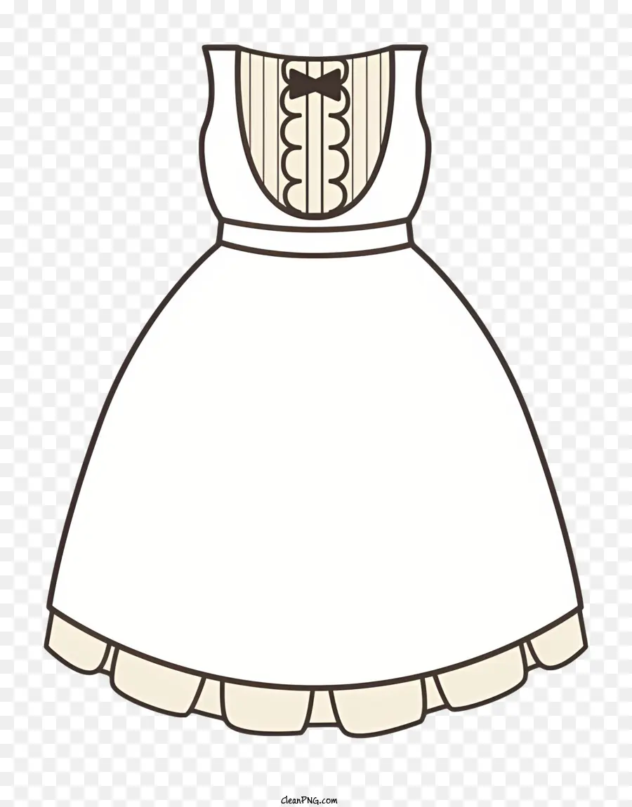 Gaun Putih，Garis Pinggang Tinggi PNG