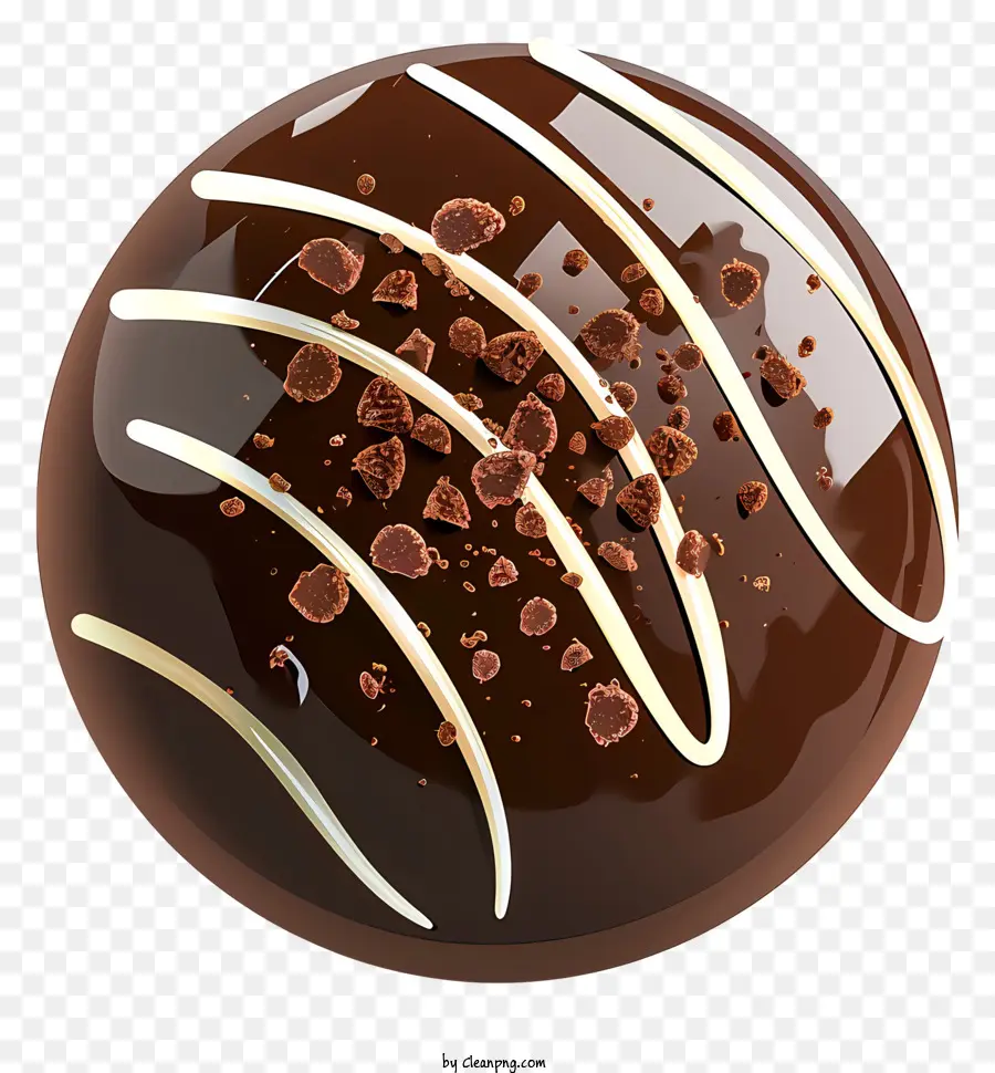 Bola Coklat Realistis，Cokelat PNG