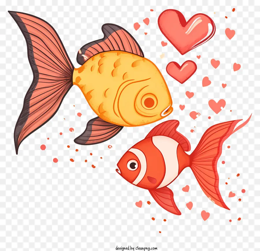 Seni Vektor Sederhana Ikan Valentine，Ikan PNG