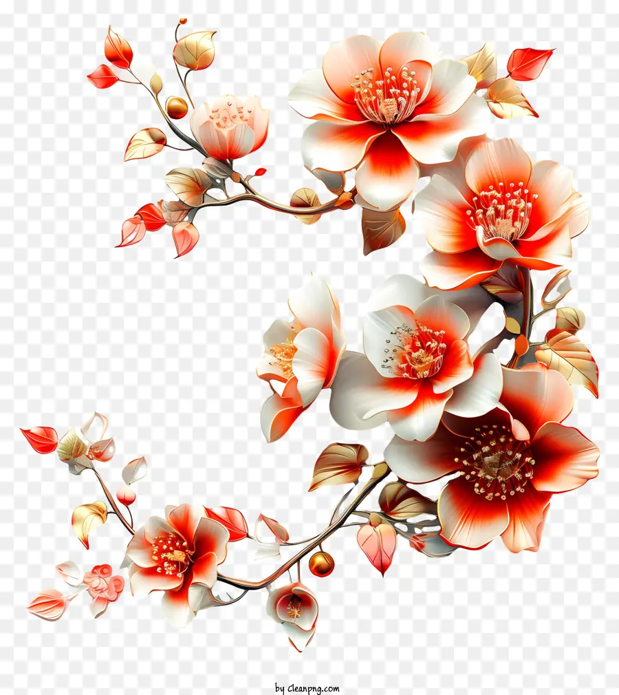 Seni Bunga Tahun Baru Cina，Buket Bunga PNG
