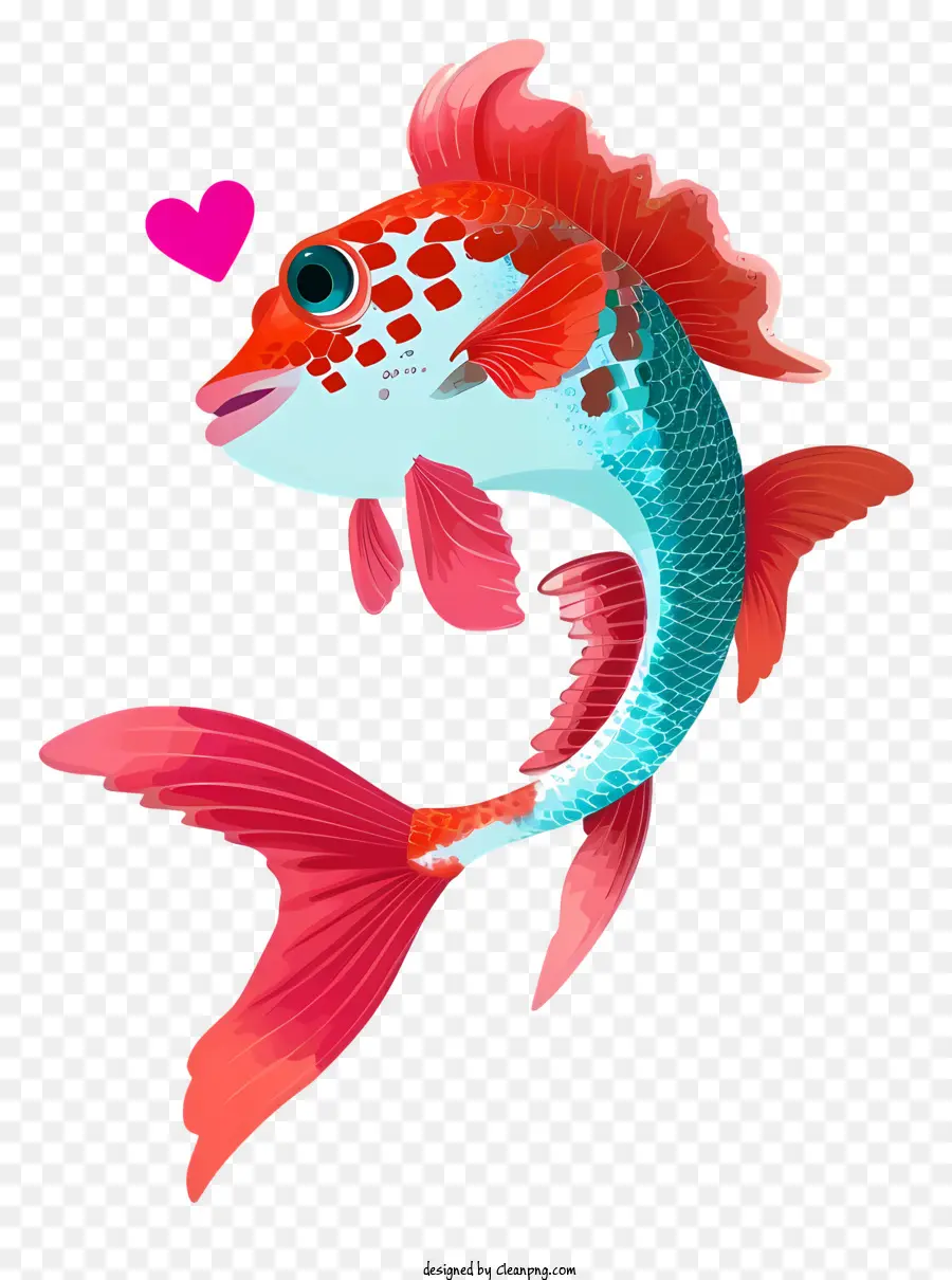 Ikan Valentine Yang Realistis，Ikan PNG