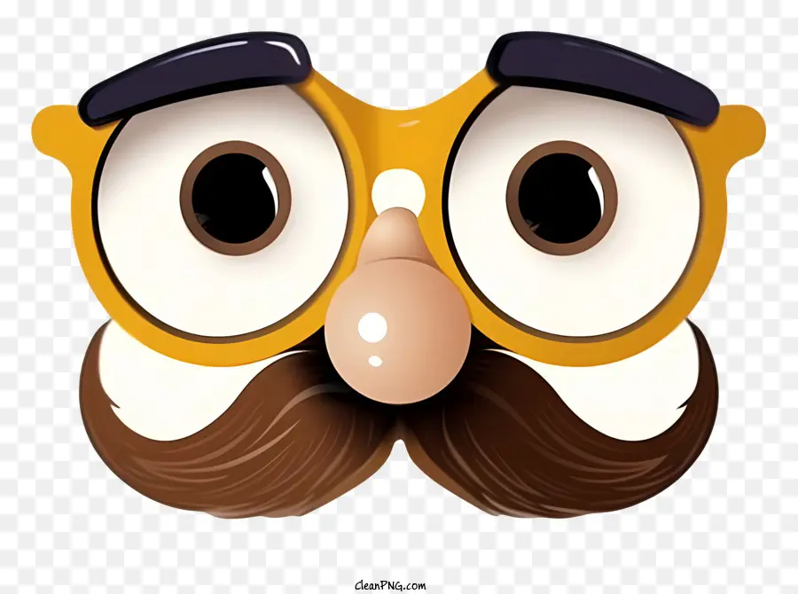 Kacamata Hidung Groucho Lucu Yang Realistis，Karakter Kartun PNG