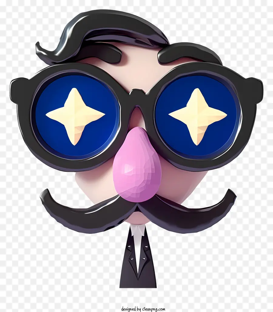 Desain Karakter Inventif，Kacamata Hidung Groucho Lucu PNG