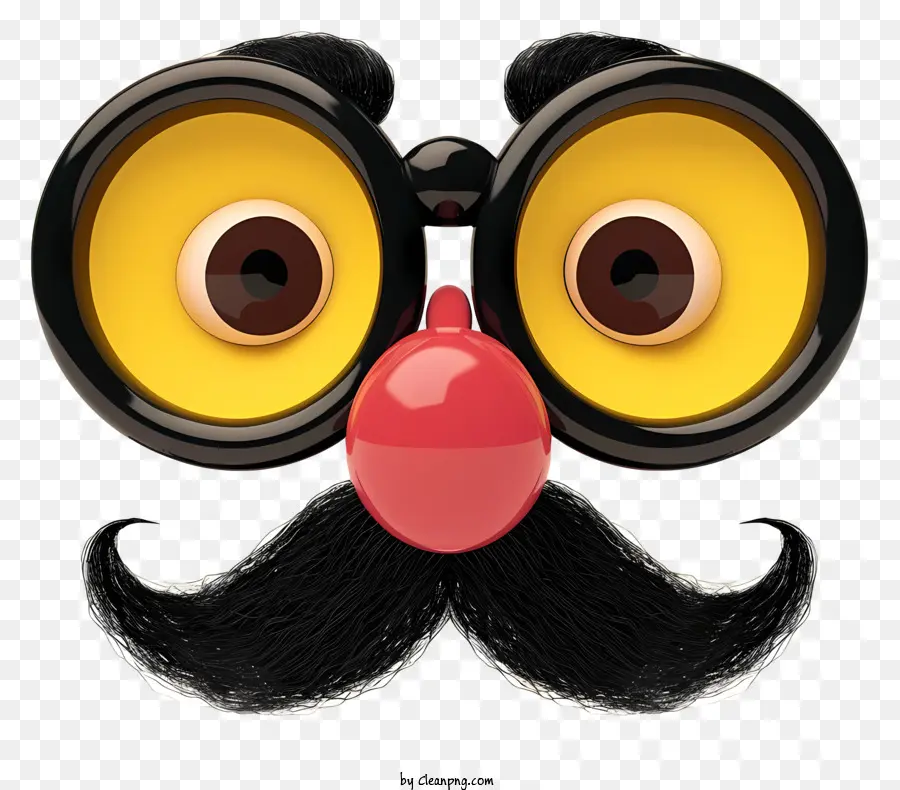 Kartun 3d Kacamata Hidung Groucho Lucu，Pria Dengan Kacamata PNG