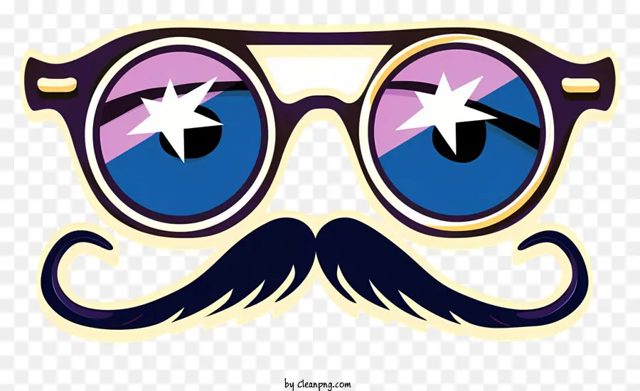Kacamata Hidung Groucho Lucu Seni Vektor Sederhana，Kacamata PNG