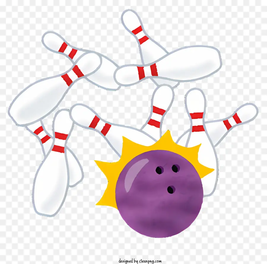 Bola Bowling，Bola Bowling Dan Pin PNG