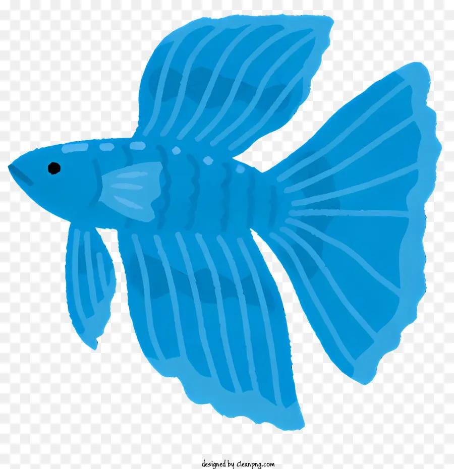 Ikan，Ikan Biru PNG