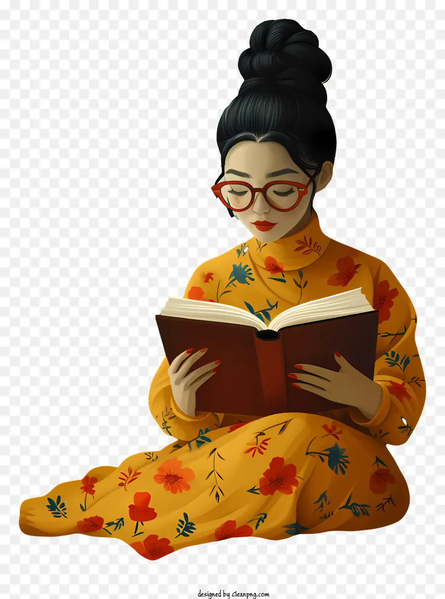 Buku Membaca Wanita，Wanita PNG