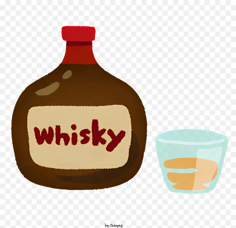 Anggur，Botol Wiski PNG