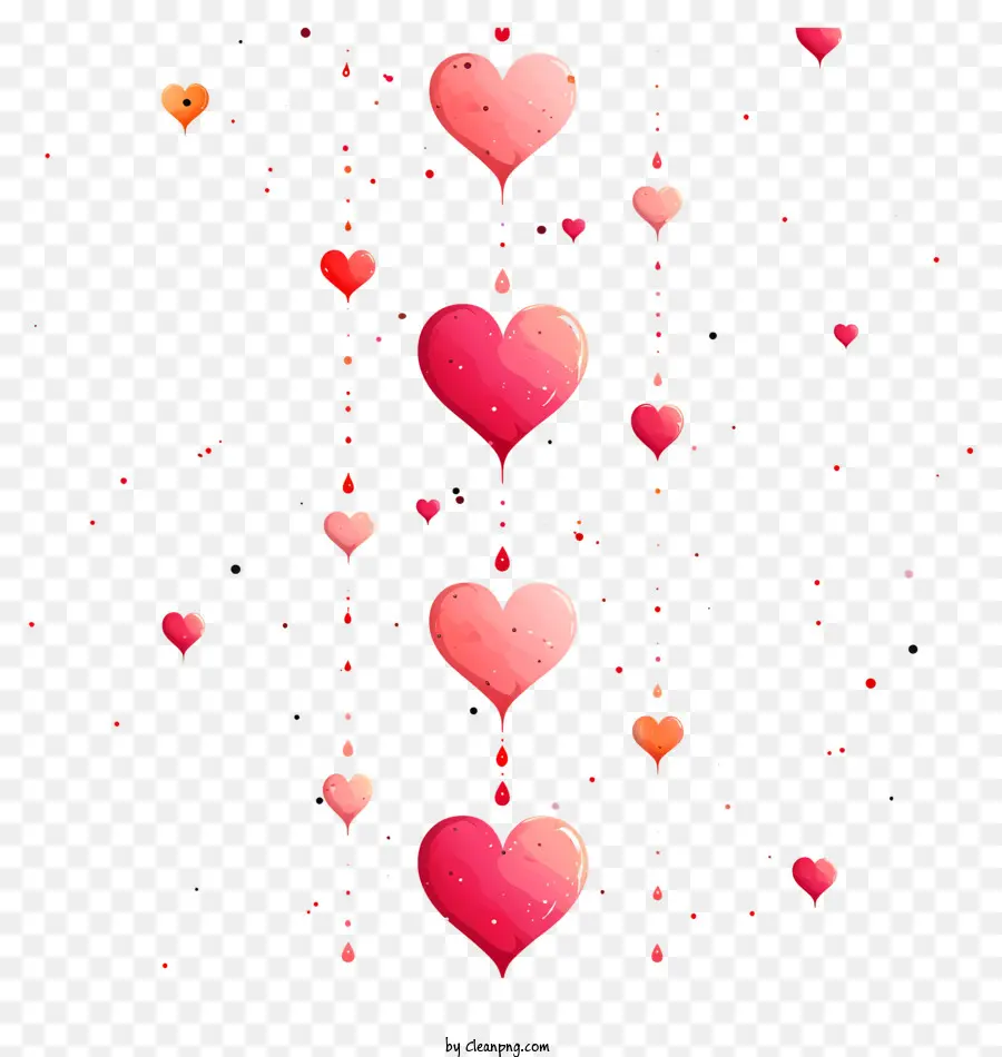 Latar Belakang Pola Jantung，Dekorasi Hari Kasih Sayang PNG