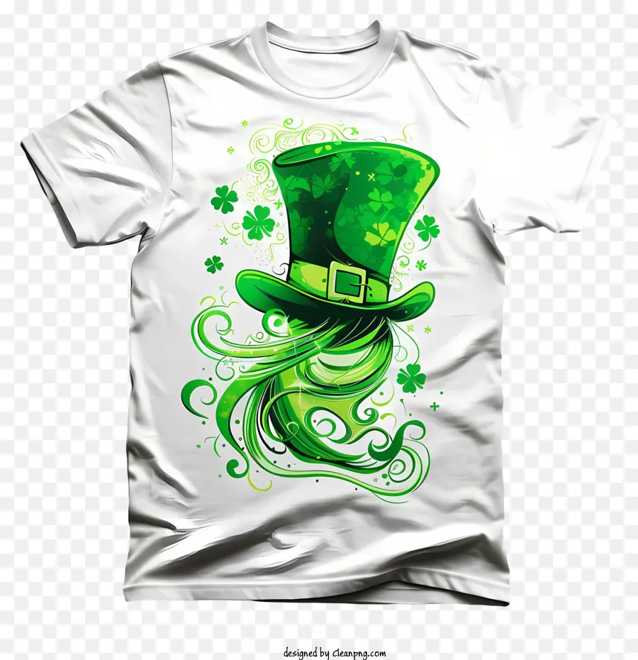 Kaos Hari St Patrick，Topi Hijau PNG