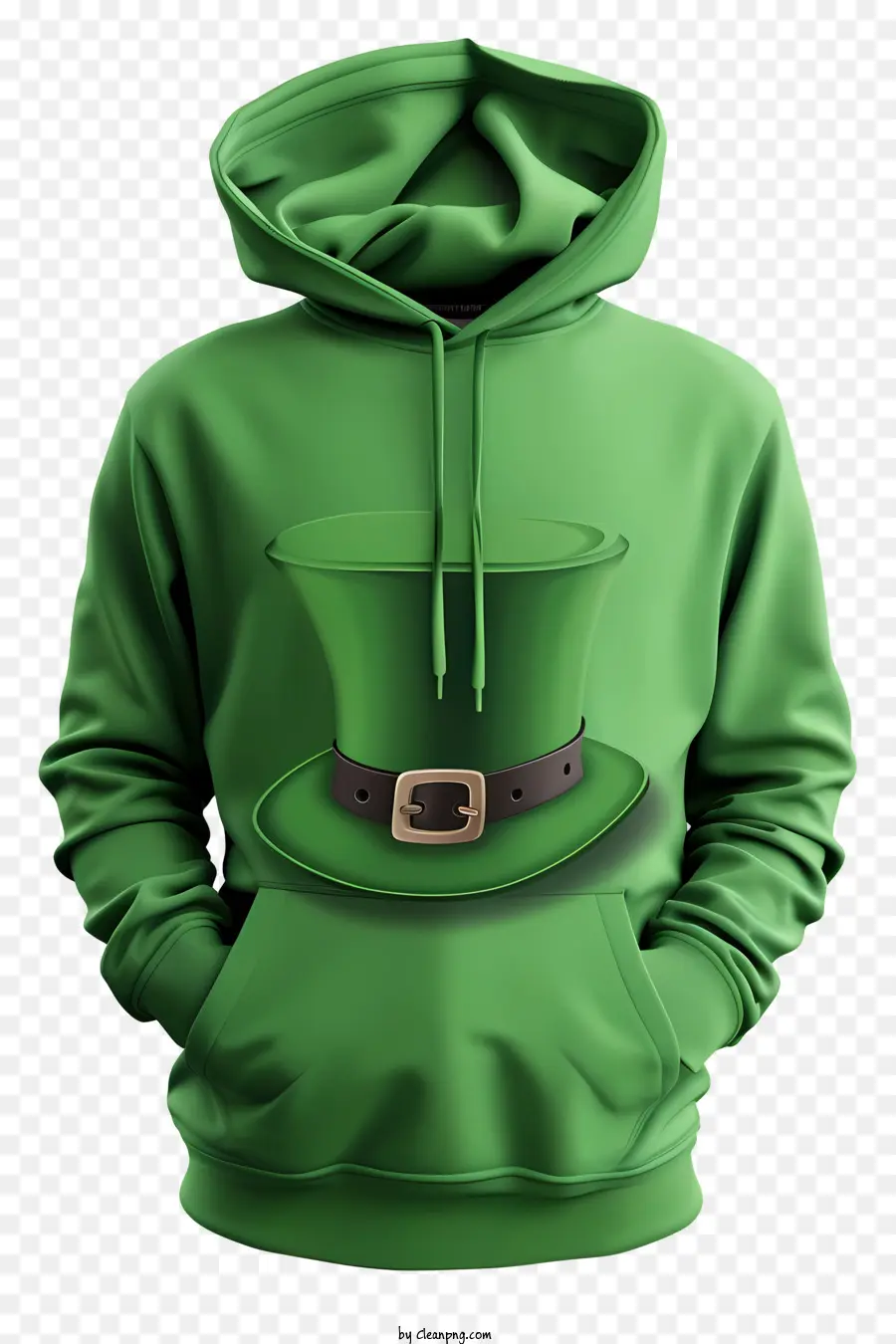 Hoodie Hari St Patrick，Jaket Hijau PNG