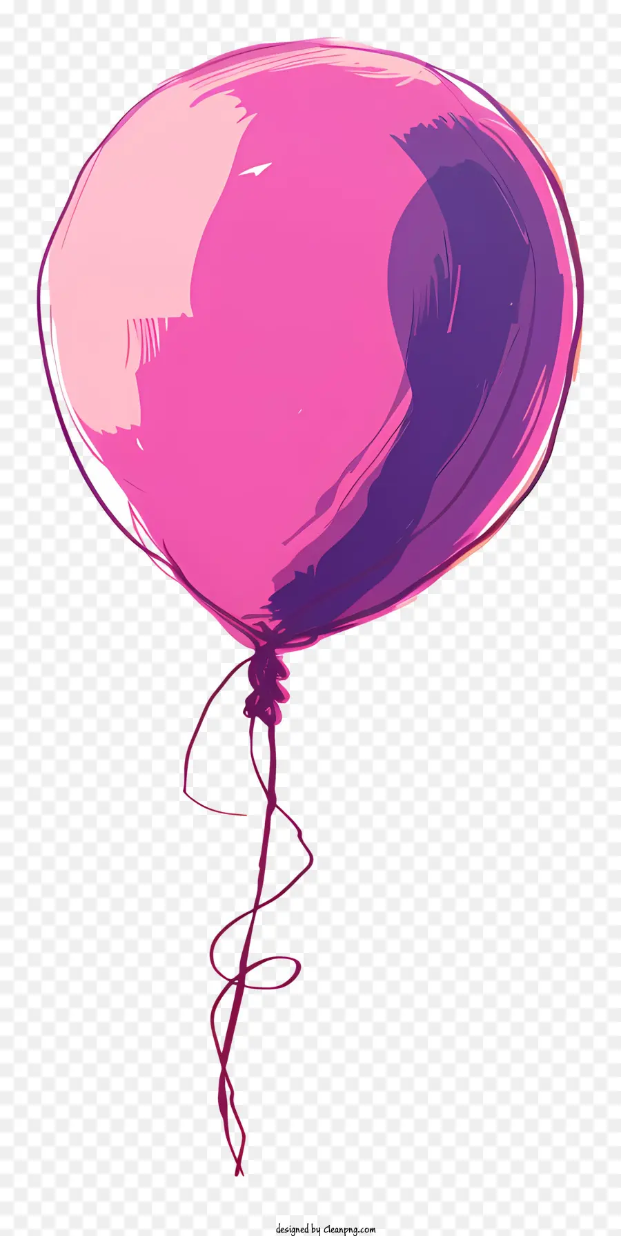 Balon，Balon Merah Muda PNG