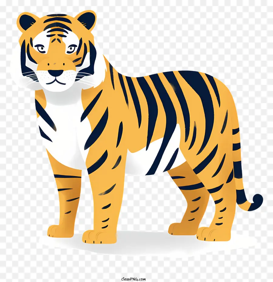Harimau，Mantel Oranye Emas PNG