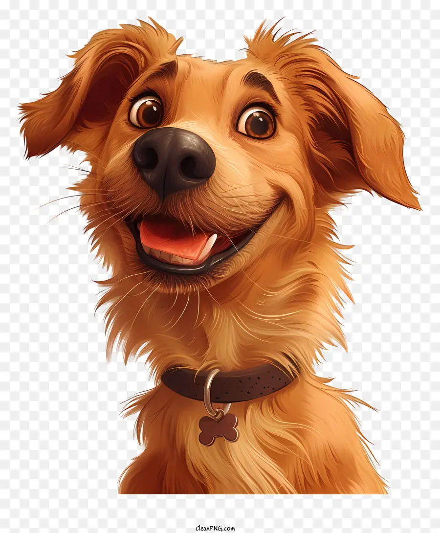 Kartun Anjing，Anjing Bahagia PNG