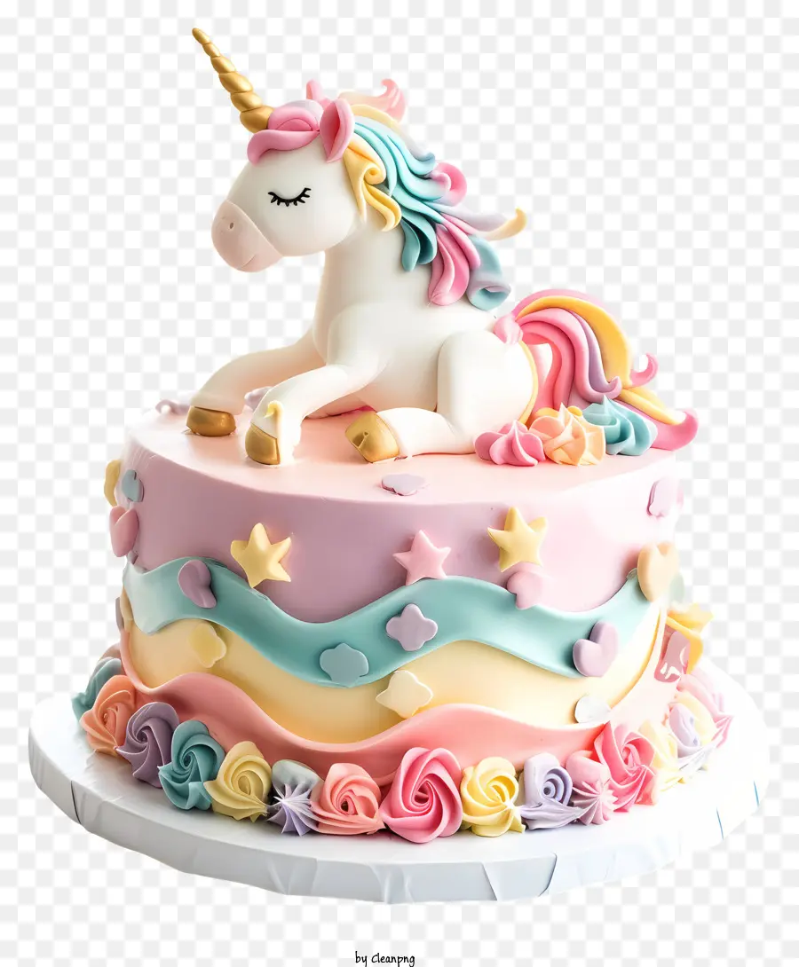 Kue Ulang Tahun Unicorn，Kue Unicorn PNG