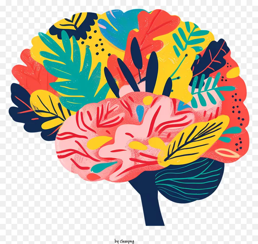 Otak Pikiran，Otak Bunga PNG