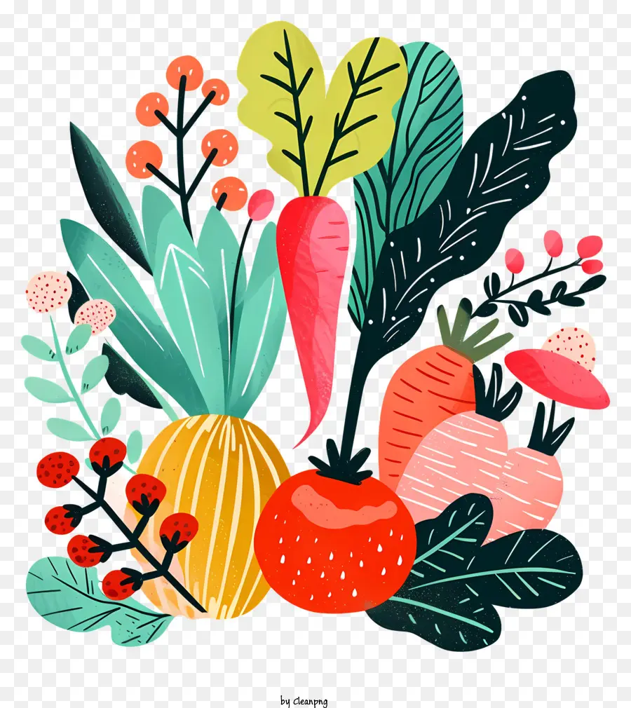 Sayuran Salad，Gambar Buah Dan Sayuran PNG