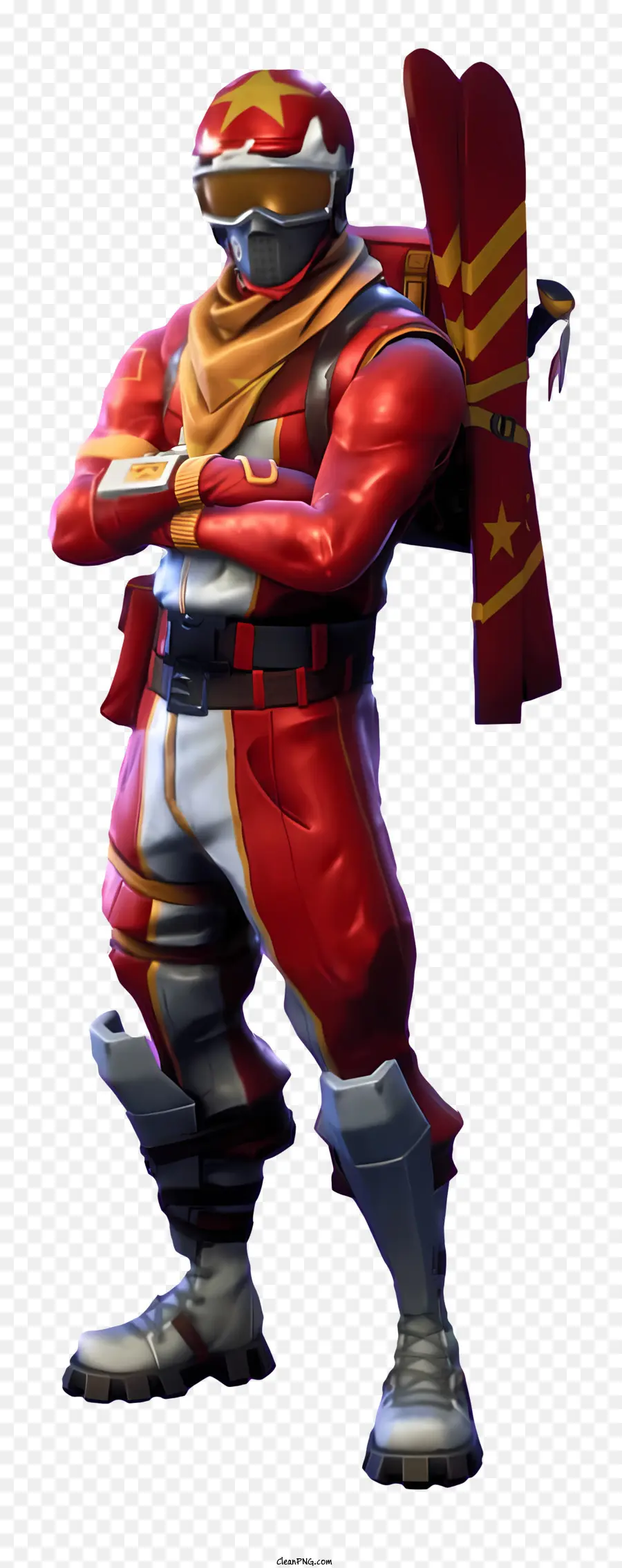 Fortnite，Karakter Lapis Baja Merah PNG