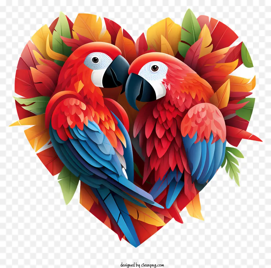 Valentine Parrots，Burung Beo PNG